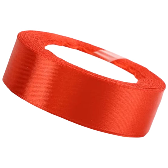 Single Face Polyester Satin Ribbon 1 Inch 25 Yards Solid Fabric for Gift Wrapping Bows and Decor