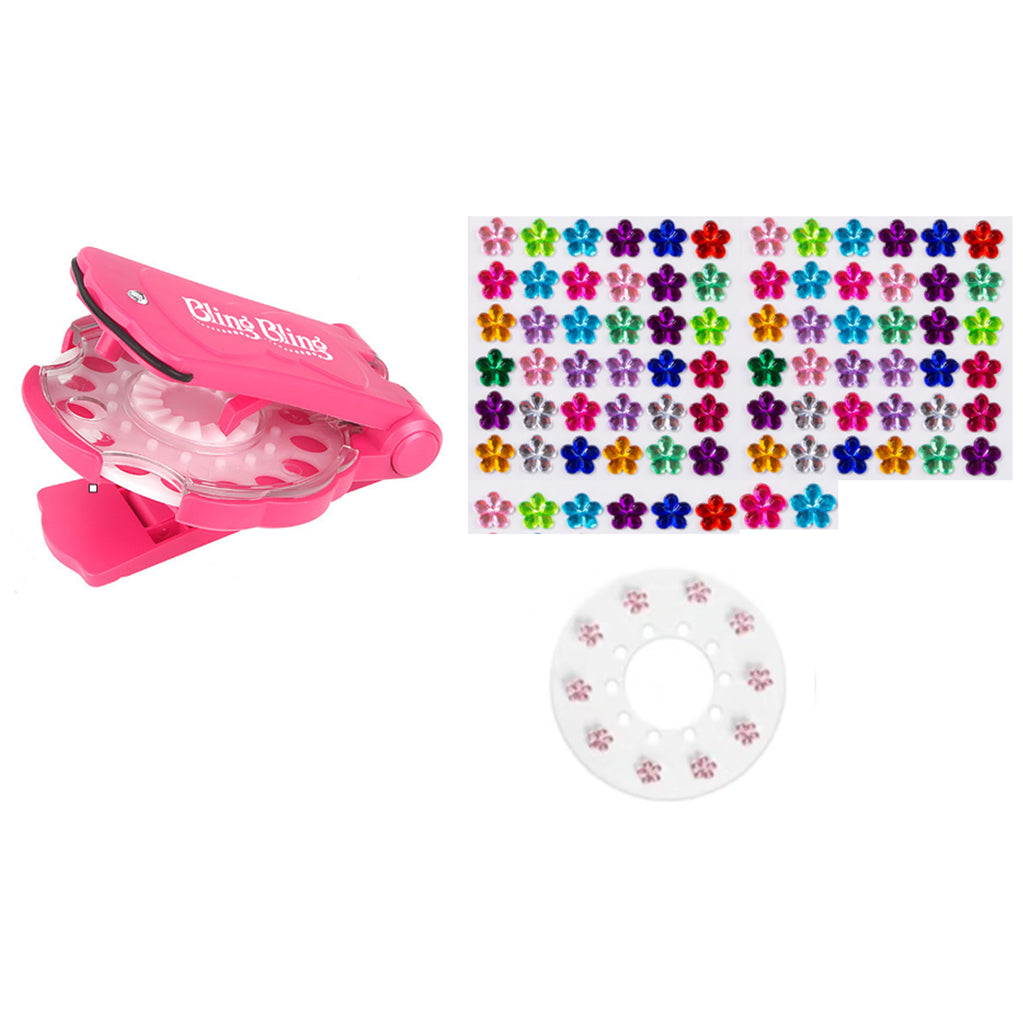 Colorful Hair Rhinestone Styling Kit for Festivals Parties School Events and DIY Hair Decoration Projects