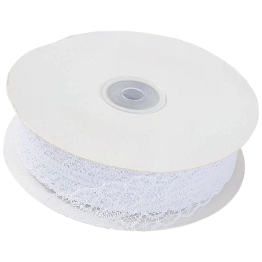 1.2 Inches by 50 Yards Vintage Lace Trim Ribbon Roll for Crafts, Sewing, Gift Wrapping and Decorations