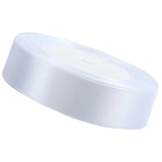 Single Face Polyester Satin Ribbon 1 Inch 25 Yards Solid Fabric for Gift Wrapping Bows and Decor
