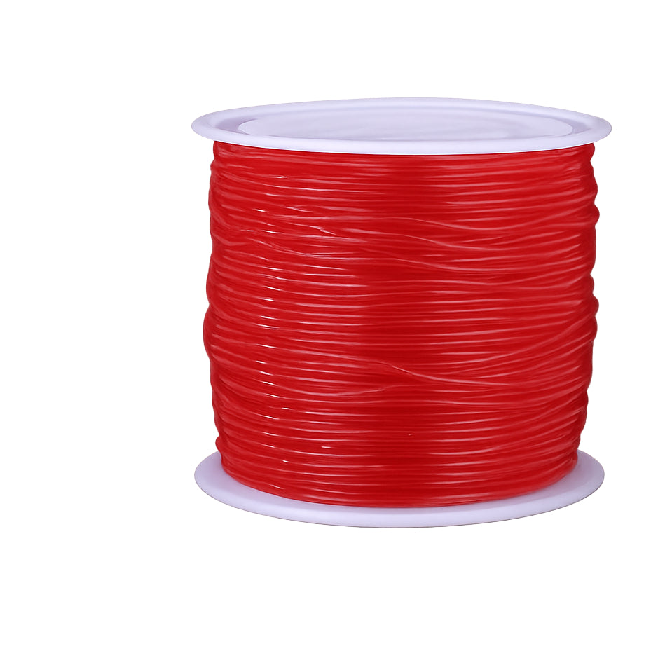 Elastic String Cord 1mm 50m Rolls for Bracelets, Necklaces, Beading and Jewelry Making, Pack of 2