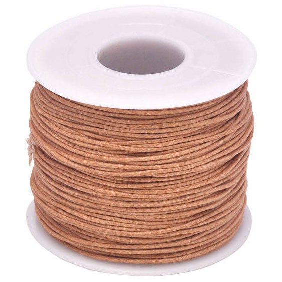 1mm 76.55 Yards Waxed Cotton Cord String for Beading, Macrame, Bracelet, and Necklace Making