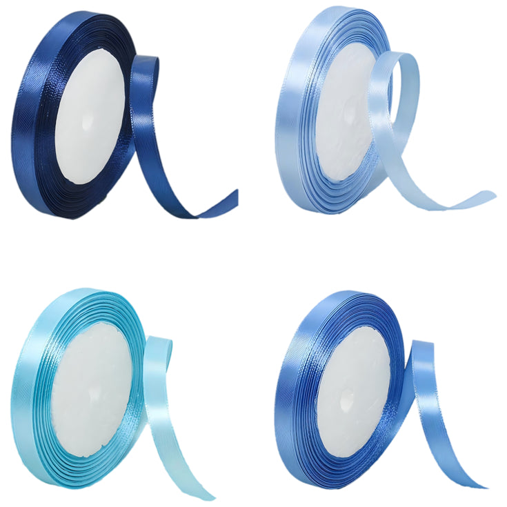 Satin Ribbon 4 Rolls 40 Yards for Gift Wrapping Crafts Weddings and Decorations