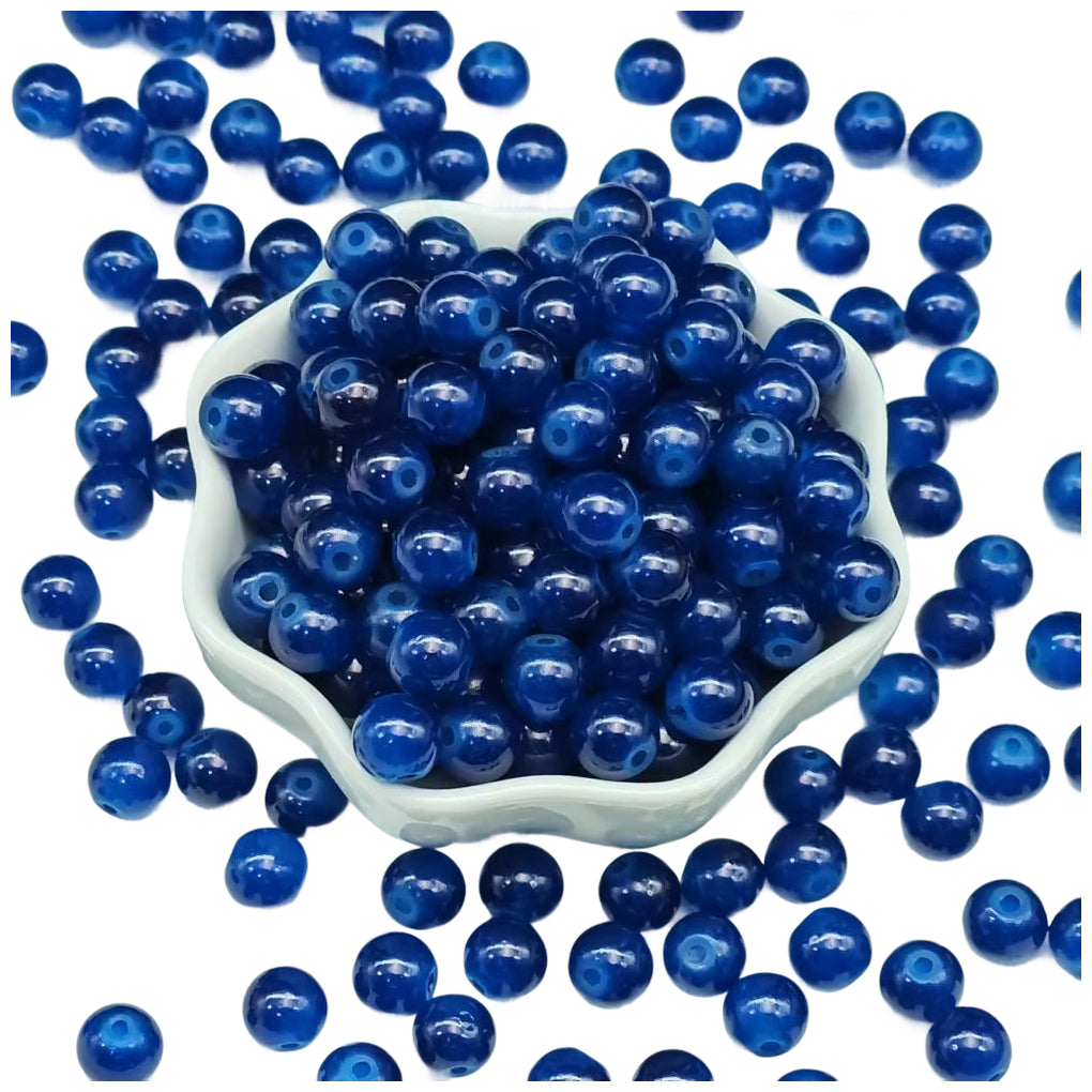 Multicolor Natural Stone Beads for Jewelry Making Round Genuine Gemstone Beading Set, Pack of 100