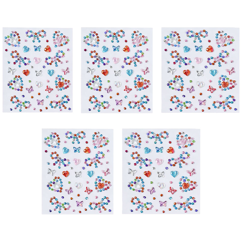Acrylic Rhinestone Gem Stickers Sparkling Adhesive Jewels for Crafts Scrapbooking Makeup Decoration and DIY Projects