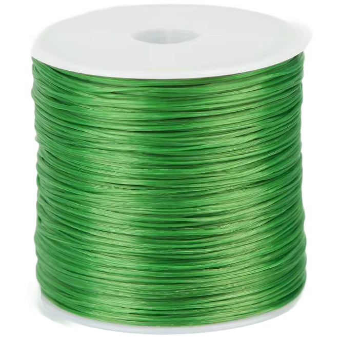 0.8mm Transparent Crystal Elastic Cord for Beading, Bracelets, and Jewelry Making, 60m Roll