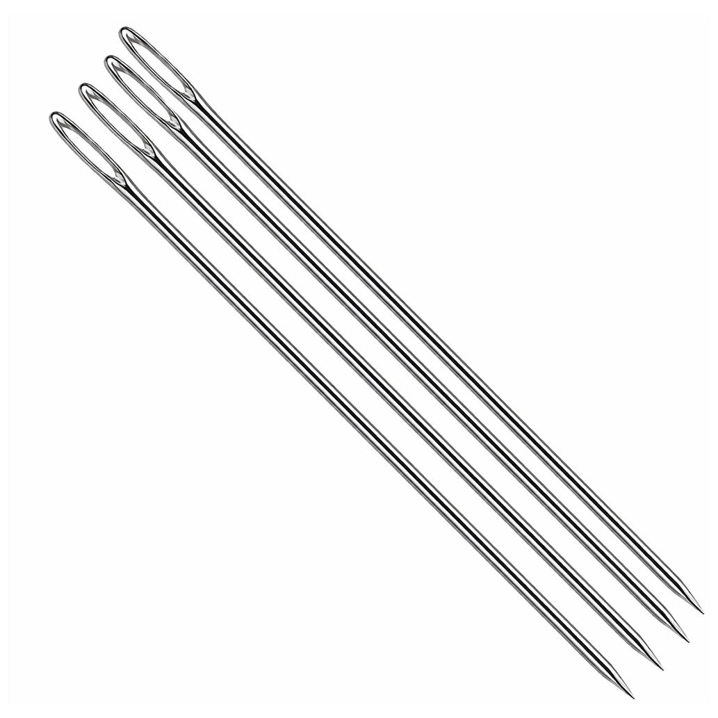 Clip Style Beading Needles Durable Tool for Bracelet Necklace and Waist Chain Making, Pack of 4