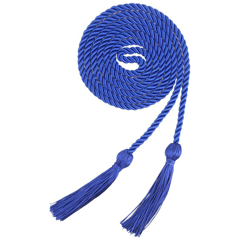 67 Inches Gold Graduation Cords for 2025 Ceremonies Braided Style Honor Tassel Rope