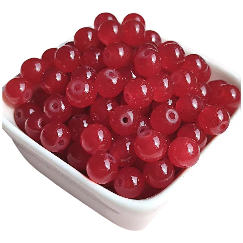 Multicolor Natural Stone Beads for Jewelry Making Round Genuine Gemstone Beading Set, Pack of 100