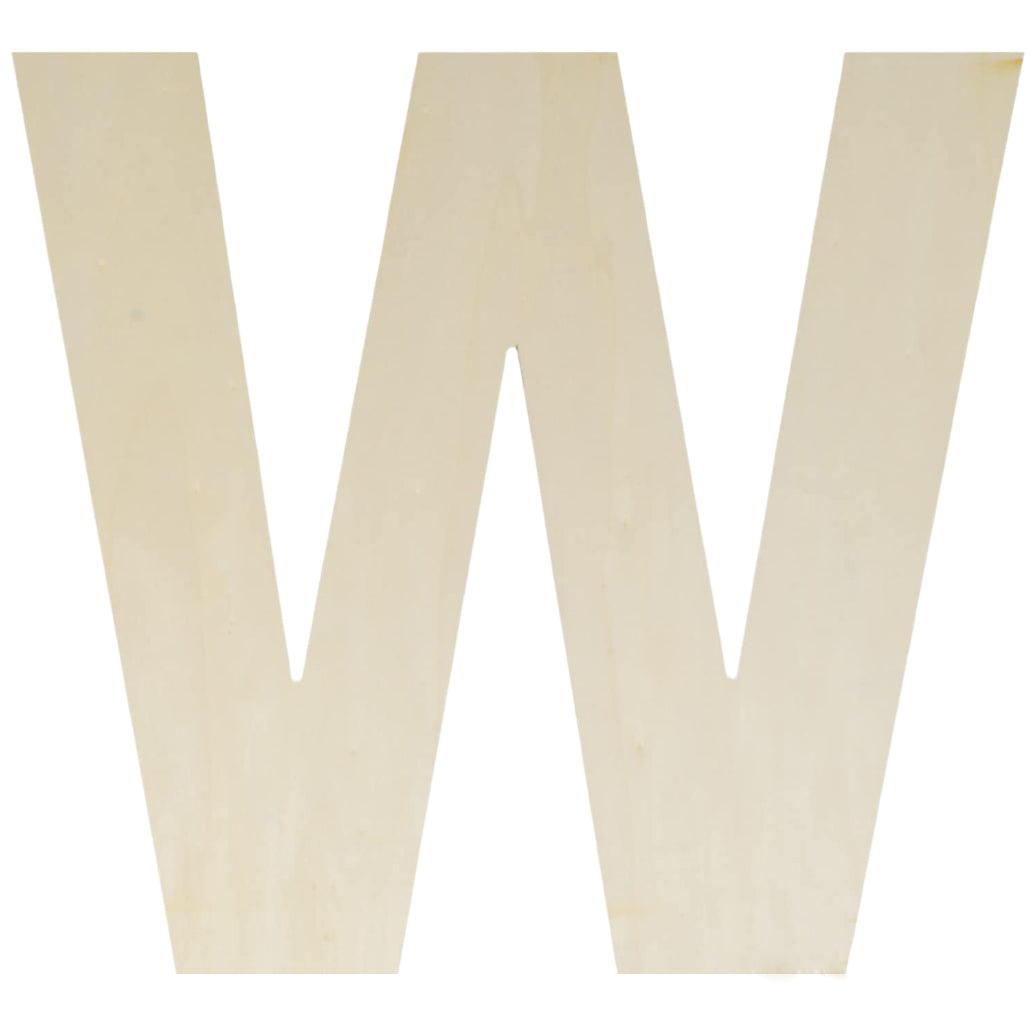 Unfinished Wooden Letter Style Surface for DIY Arts Crafts Home Decor Projects