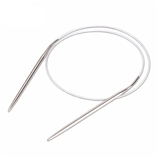 16 Inch Stainless Steel Circular Knitting Needles for Hats Sleeves Socks and Small Projects