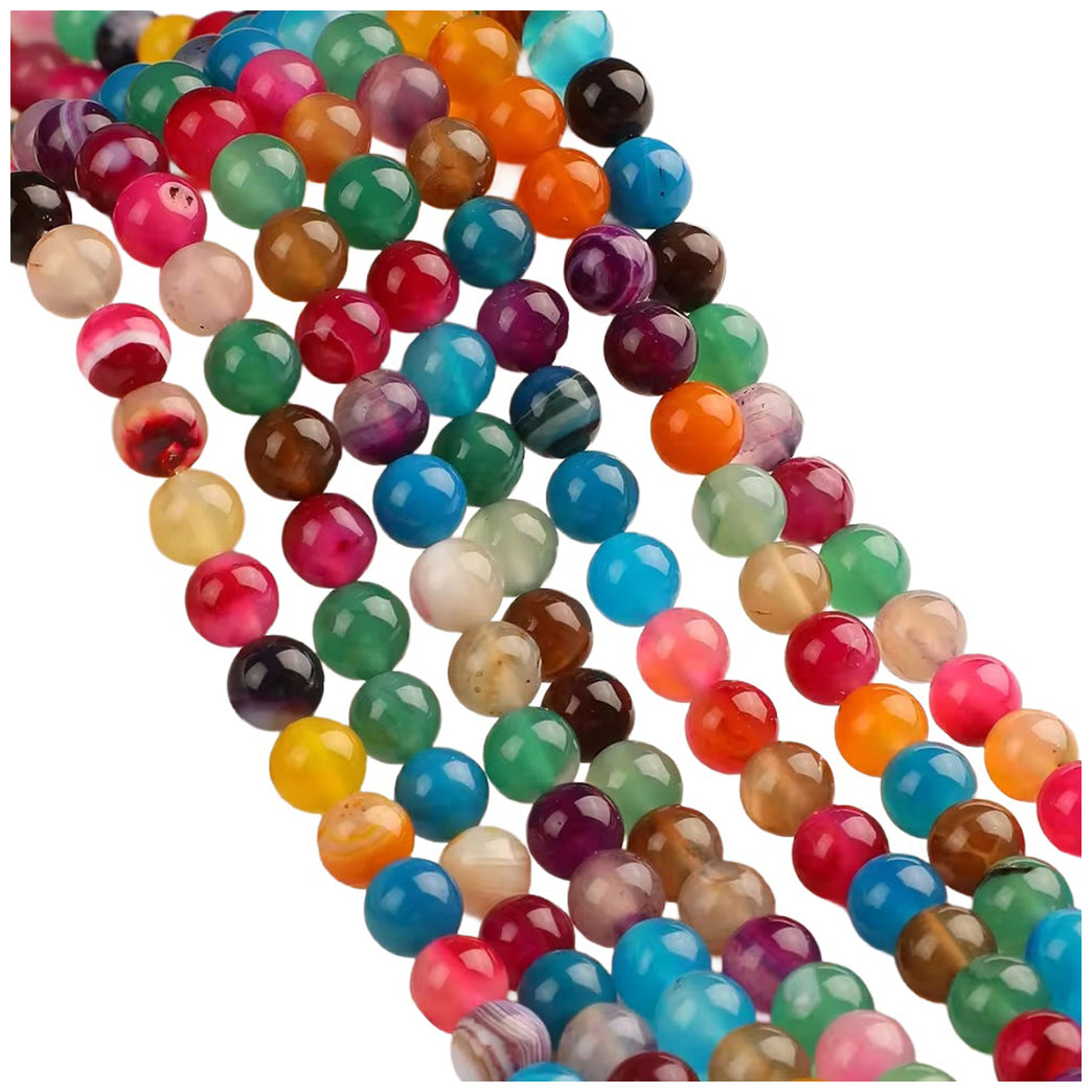 Multicolor Natural Gemstone Spacer Beads for DIY Bracelet and Necklace Making