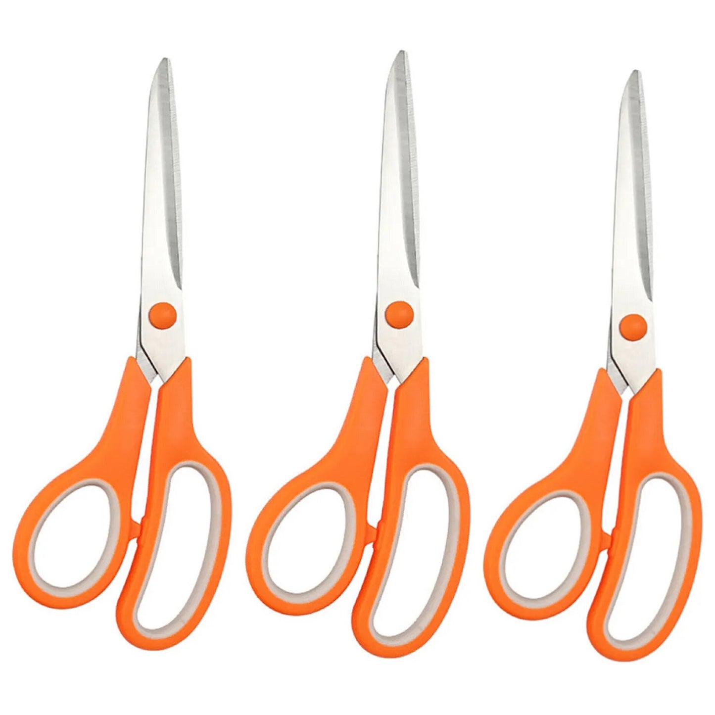 8 Inch Dual Color Stainless Steel Scissors All Purpose for Office School and Sewing Crafts