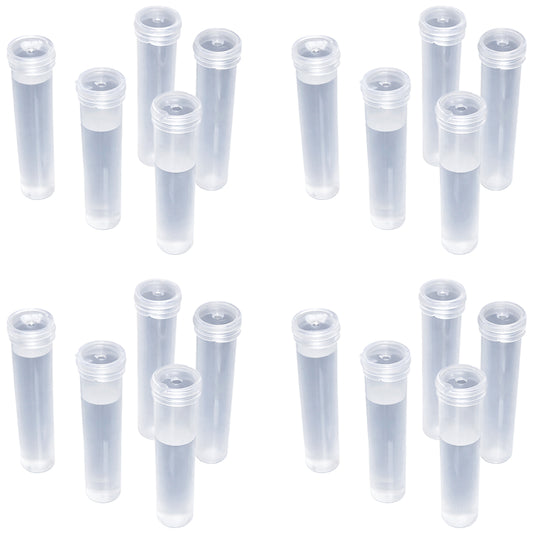 Floral Water Tubes 7cm Plastic Flower Vials with Caps for Flower Arrangement and Decoration