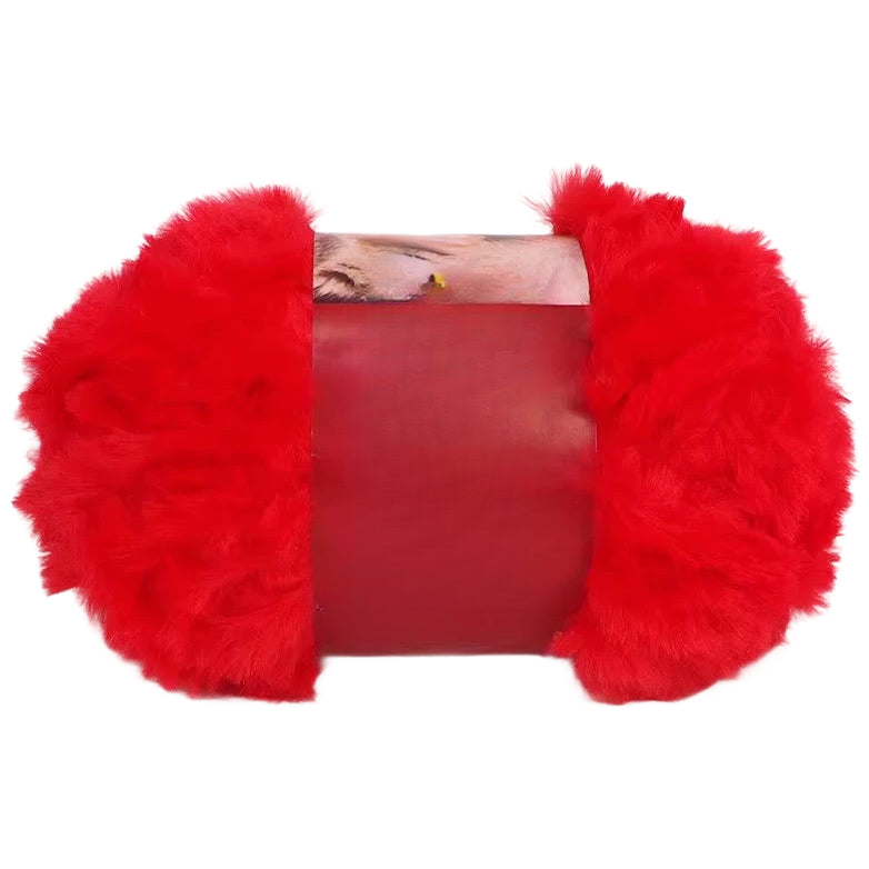 Luxurious Chunky Faux Fur Velvet Mink Yarn 100 Grams/3.53oz, 71.08 Yards for Knitting Fuzzy Clothes, Pillows and Decor