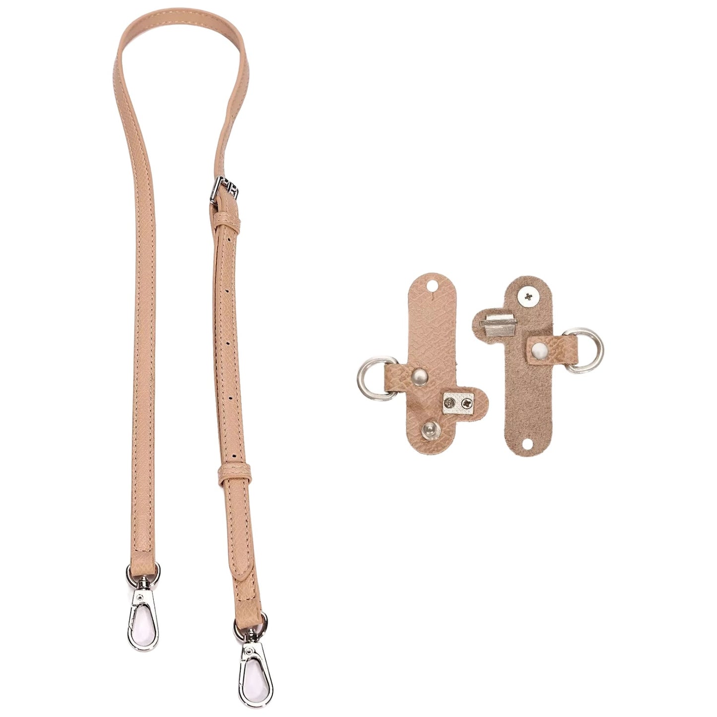 Adjustable Leather Crossbody Shoulder Strap Replacement Conversion Kit for Mini Pouch Bags 94–124cm