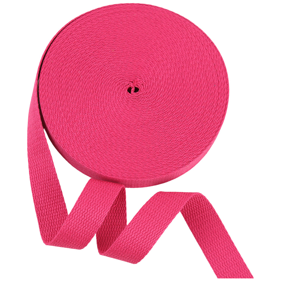 1 Inch 109 Yards Cotton Webbing Strap Roll for Bag Handles, Belts, Tote Making, and DIY Craft Projects