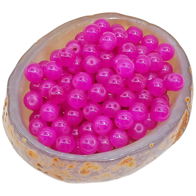 Multicolor Natural Stone Beads for Jewelry Making Round Genuine Gemstone Beading Set, Pack of 100