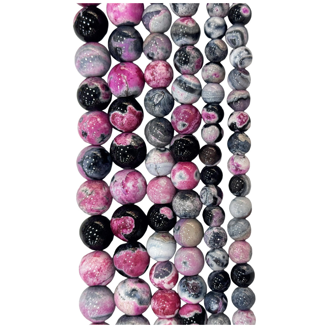 Natural Hematite Gemstone Round Beads 15 Inch Strand for Jewelry Making and Craft Design