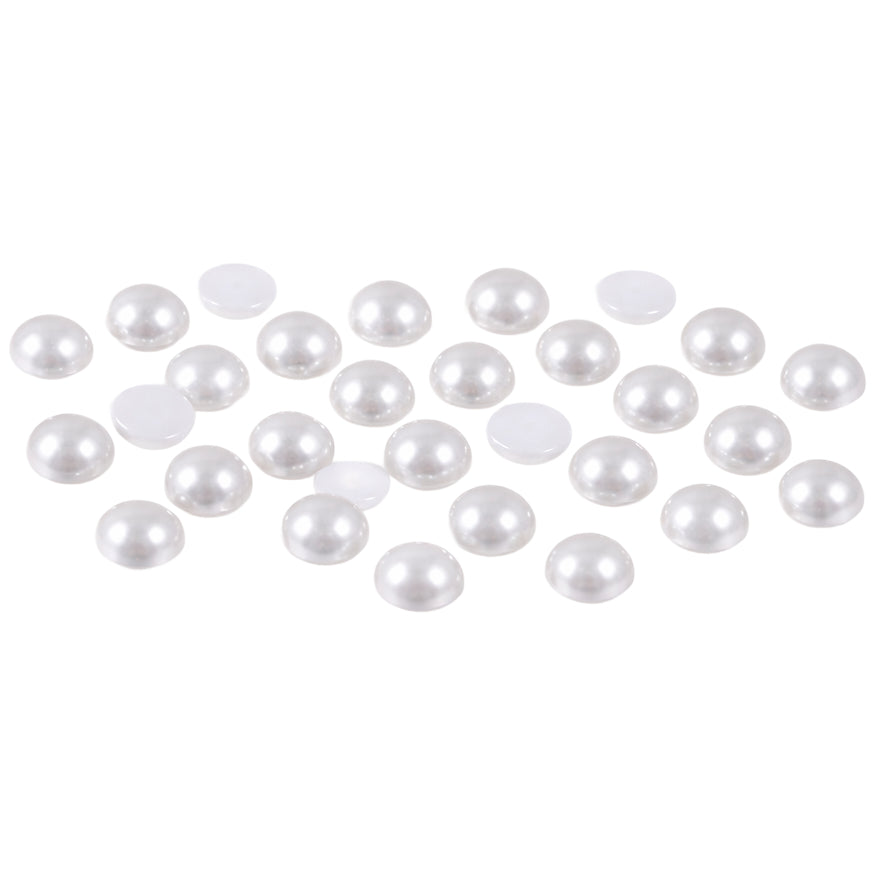 Half Round ABS Faux Flatback Pearls for Crafts Jewelry Scrapbooking and Nail Art Decoration