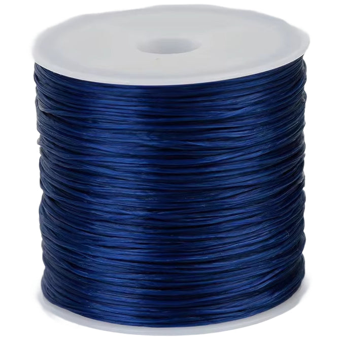 0.8mm Transparent Crystal Elastic Cord for Beading, Bracelets, and Jewelry Making, 60m Roll