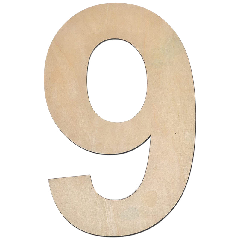 17 Inch Large Unfinished Wooden Letters and Numbers for Crafts and Home Event Decorations