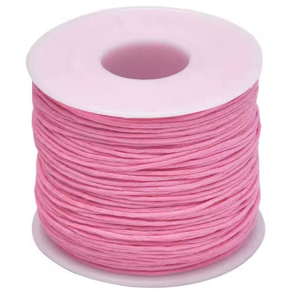 1mm 76.55 Yards Waxed Cotton Cord String for Beading, Macrame, Bracelet, and Necklace Making