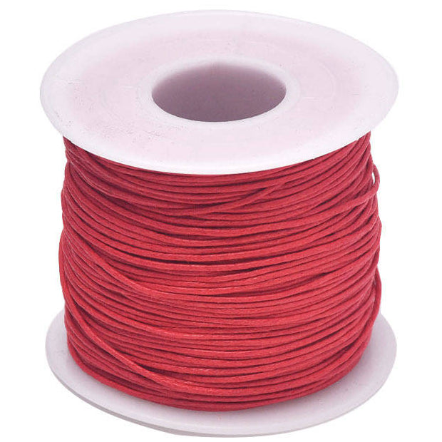 1mm 76.55 Yards Waxed Cotton Cord String for Beading, Macrame, Bracelet, and Necklace Making
