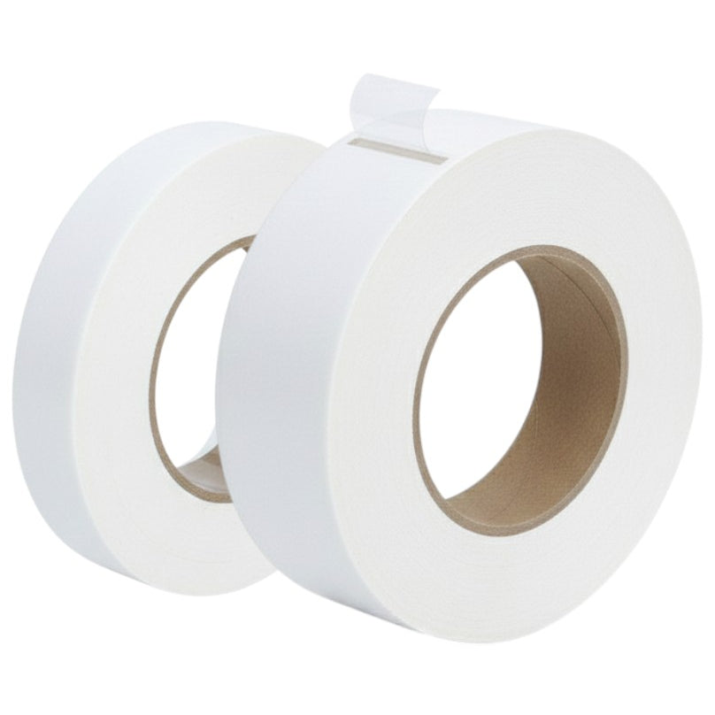 White Double Sided Fabric Tape No Sew Adhesive Cloth Tape for Hemming Repairs and DIY Crafts, Pack of 2