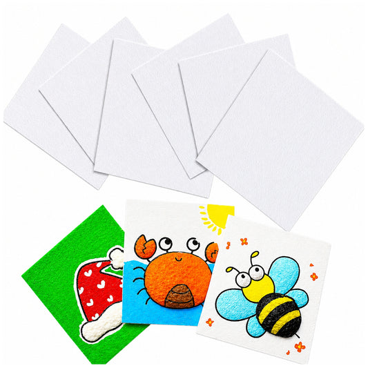 Magic Sponge Puffy Paint Paper for 3D Drawing Greeting Cards Bookmarks and DIY Art Projects, Pack of 10