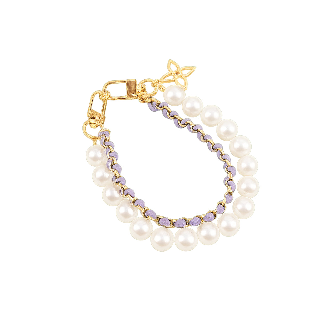 Pearl Purse Chain 12mm x 26cm Metal Handbag Strap Replacement for Shoulder and Crossbody Bags