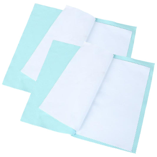 Large Jewelry Polishing Cloth 10 x 12.60 Inches for Silver Gold Diamond Coins and Precious Stones, Pack of 2