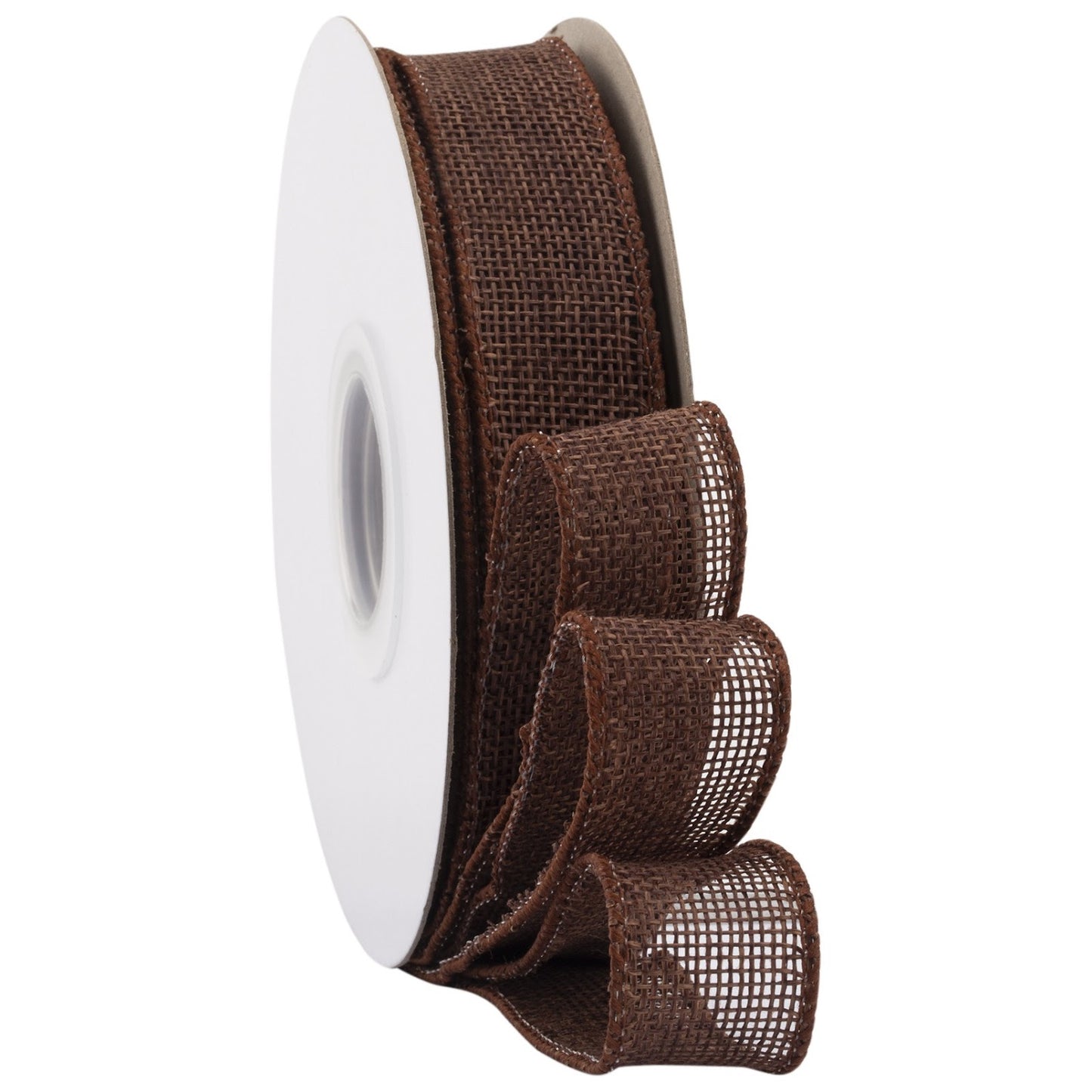 Burlap Wired Edge Ribbon 1.5 Inch x 10 Yards Natural Solid for Bows, Wreaths, and Decorations