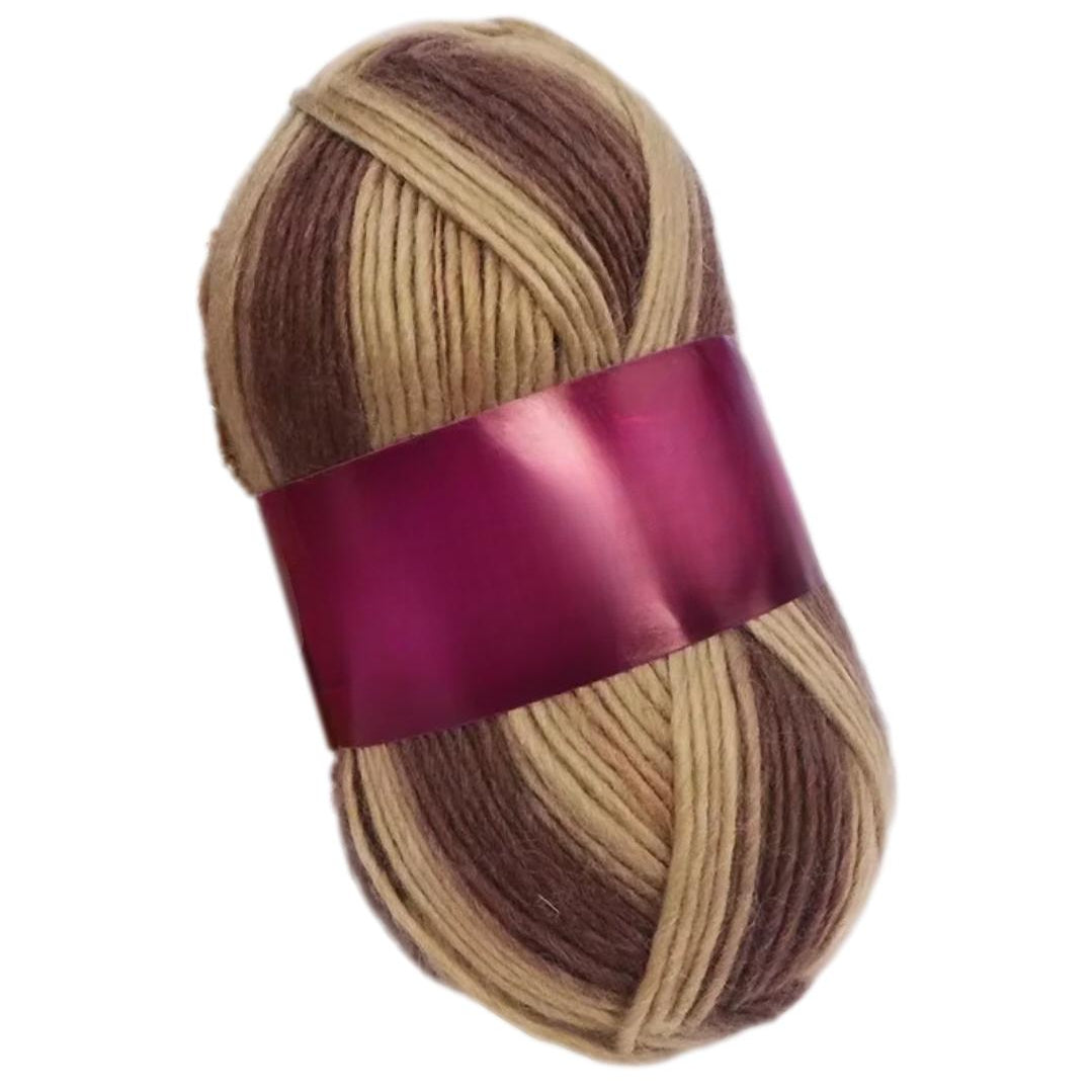 Soft Anti-Pilling Wool Yarn Blend, 30% Wool, 70% Acrylic, Aran/Worsted Weight #4, 100 Grams/3.53oz 175 Yards