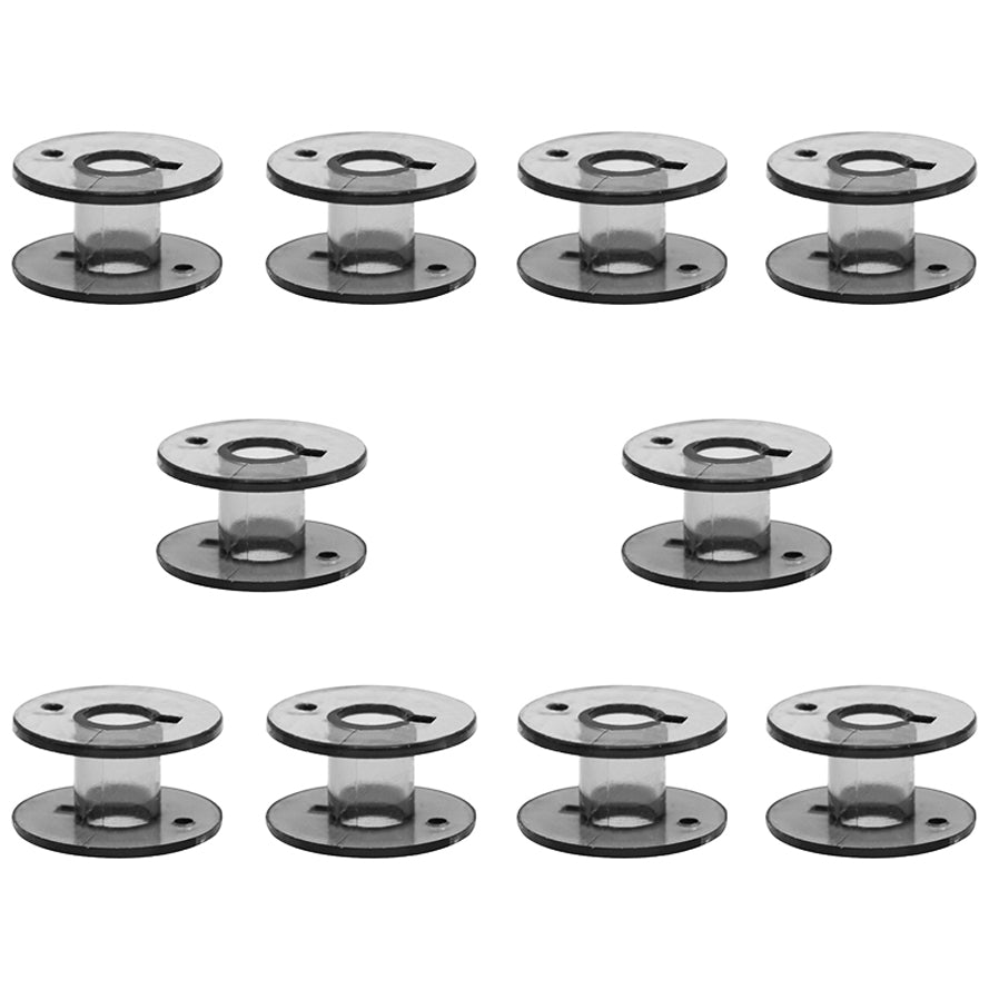 Plastic Sewing Bobbins Compatible With Janome Top And Front Load Machines Universal 20mm, Pack of 10