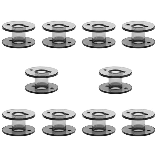 Plastic Sewing Bobbins Compatible With Janome Top And Front Load Machines Universal 20mm, Pack of 10