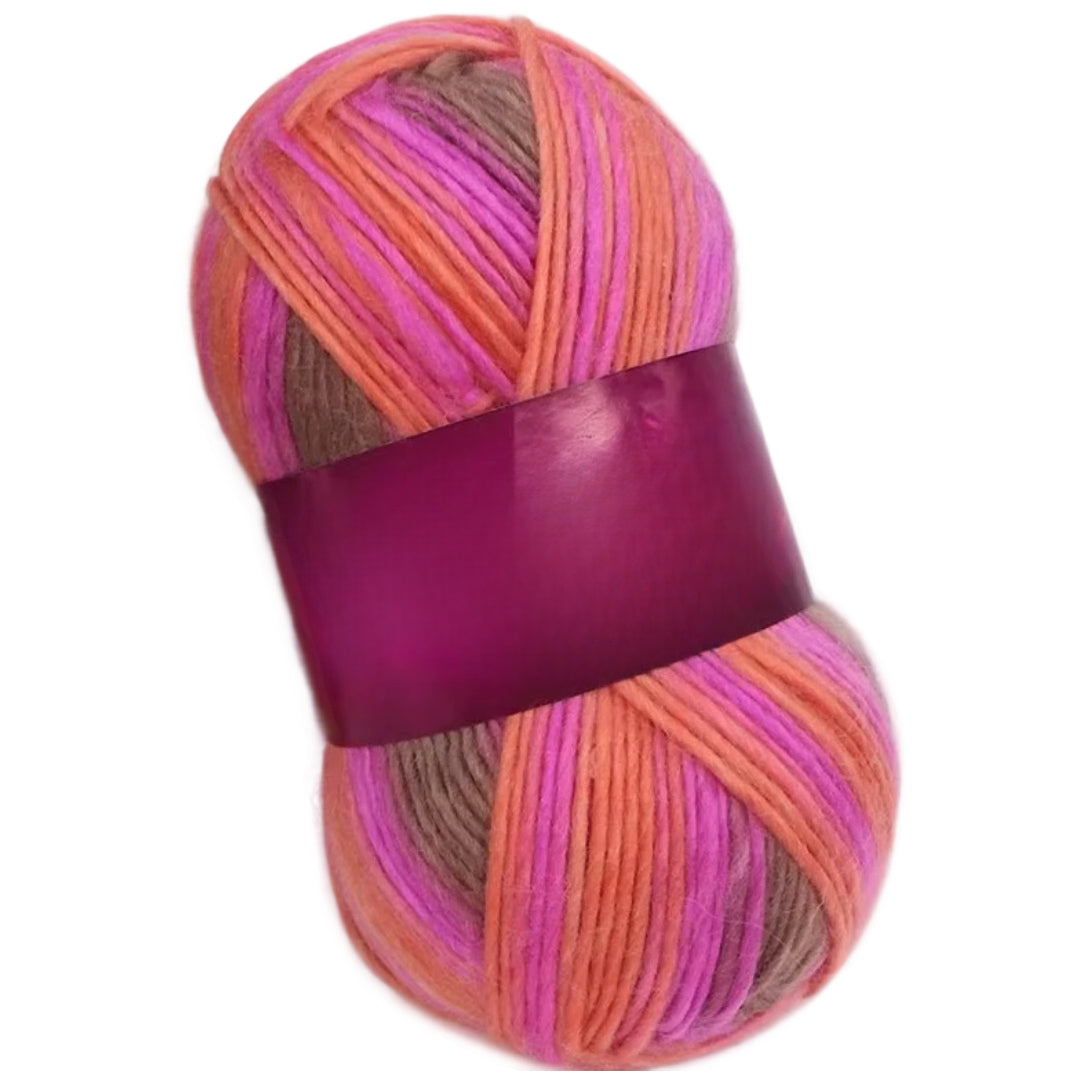 Soft Anti-Pilling Wool Yarn Blend, 30% Wool, 70% Acrylic, Aran/Worsted Weight #4, 100 Grams/3.53oz 175 Yards