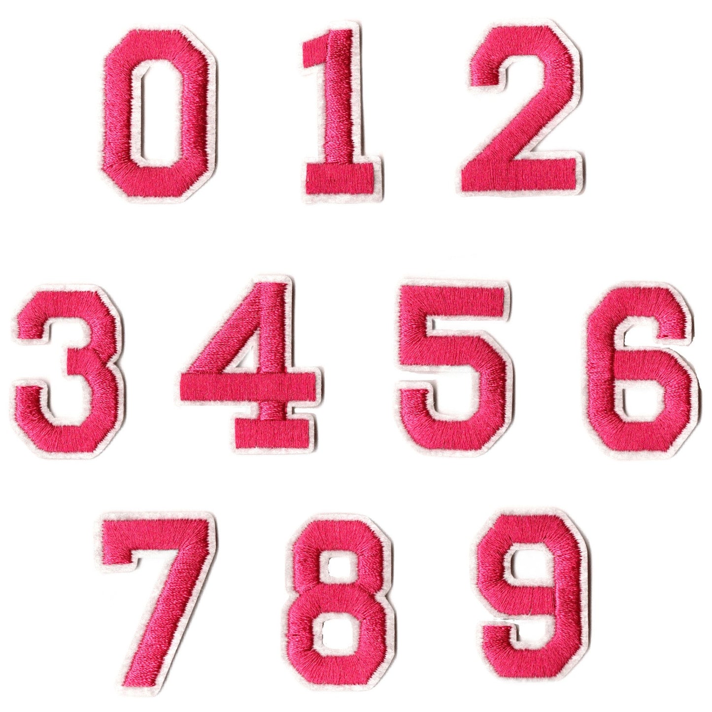 Iron-On Alphabet and Number Embroidered Patches for Clothing, Hats, Jeans, DIY Crafts and Sewing Repairs