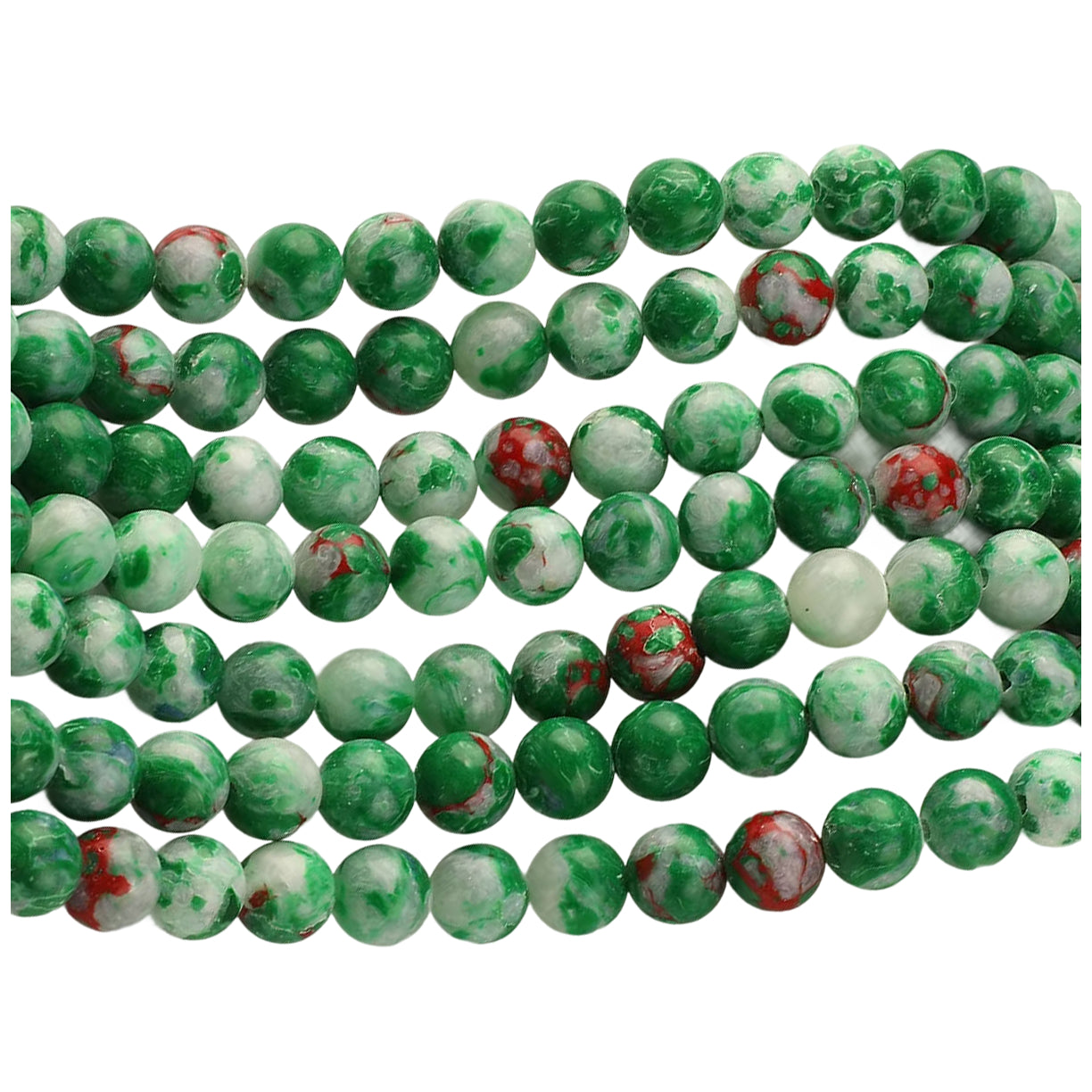 Natural Agate Round Gemstone Beads Polished Stone Loose Beads for Jewelry Making 15 Inch Strand