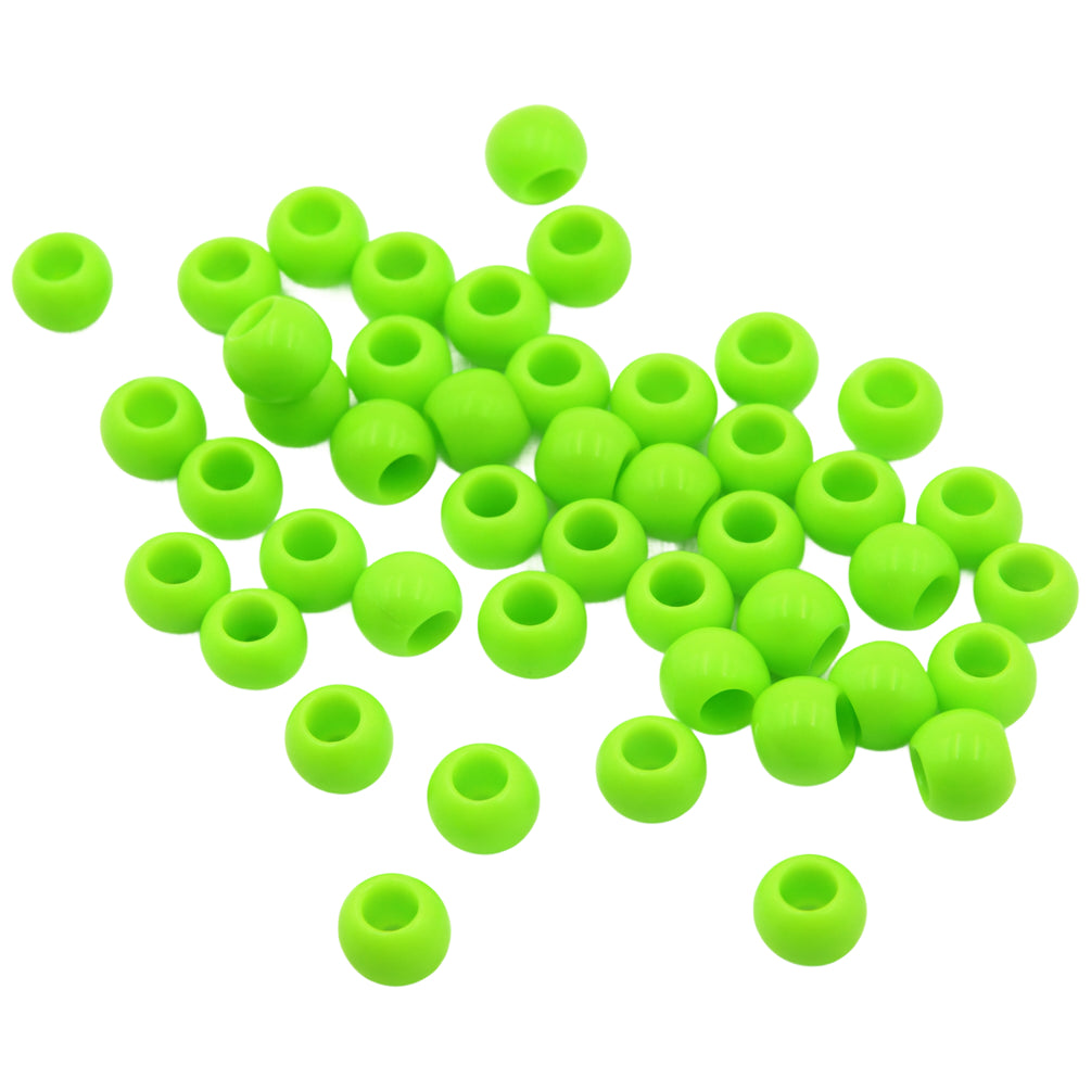 Large Hole Pony Beads Acrylic Hair Beads for Braids, Jewelry Making and DIY Craft Projects, Pack of 200