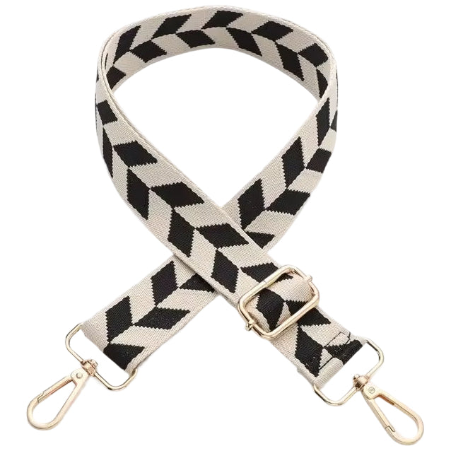Adjustable 11-Inch Wide Stripe Purse Strap Replacement for Crossbody Handbags and Shoulder Bags