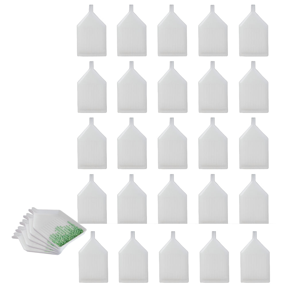 Plastic Diamond Painting Bead Sorting Trays for DIY Crafts Accessories 9.5 x 5.5 cm