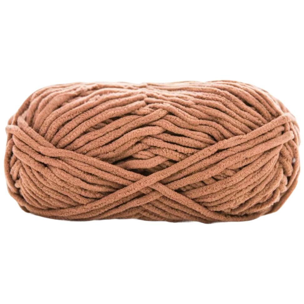 Soft Velvet Chenille Yarn for Crocheting, 100g/3.53oz, 74.3 Yards, Baby Blanket Yarn