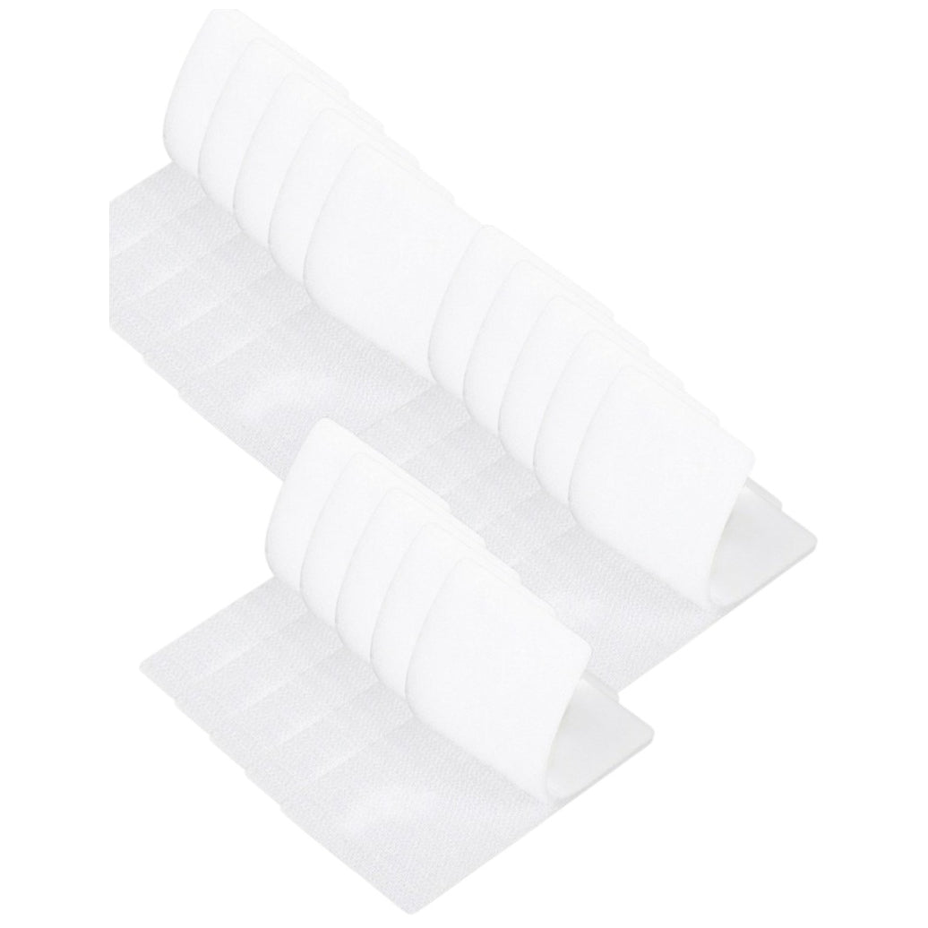 Strips with Adhesive for Fabric, No Sew Stick On for Fabric, Sticky Back for Clothes, Curtains - Heavy Duty Double Sided Hook and Loop Hem Tape Fasteners, No Sewing No Iron