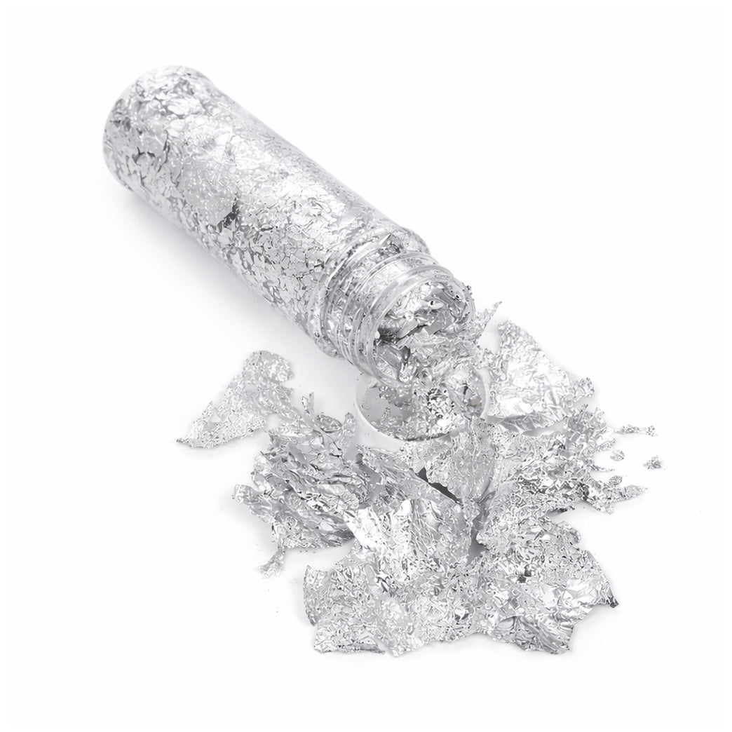 Metallic Foil Flakes with Tweezers for Resin Nail Art Painting Jewelry Making and DIY Crafts