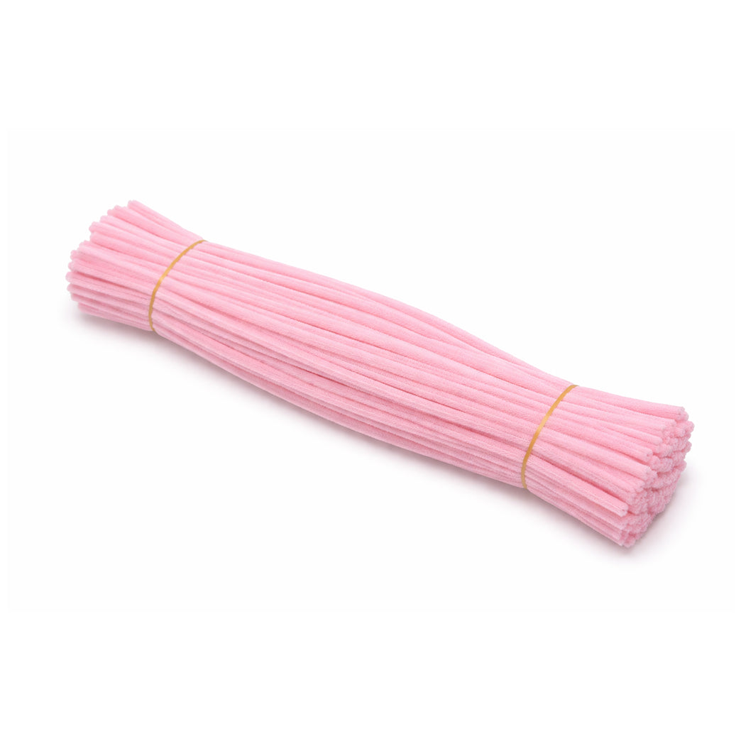 11.8 Inch Chenille Stem Pipe Cleaners 6 to 7mm for DIY Crafts and Kids Projects, Pack of 100