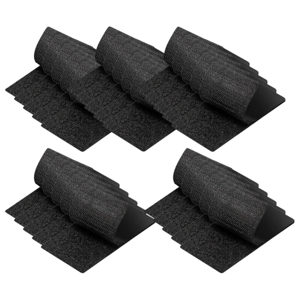 Strips with Adhesive for Fabric, No Sew Stick On for Fabric, Sticky Back for Clothes, Curtains - Heavy Duty Double Sided Hook and Loop Hem Tape Fasteners, No Sewing No Iron