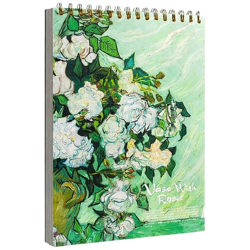 Spiral Sketchbook 8.26 x 11.42 Inch 60 Sheets 100gsm Drawing Pad Hard Cover for Kids Art Supplies
