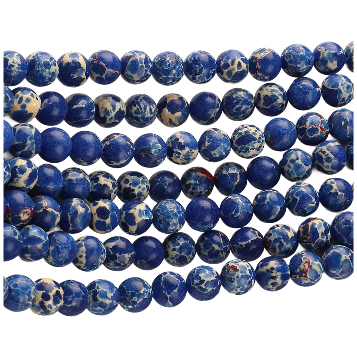 Natural Agate Round Gemstone Beads Polished Stone Loose Beads for Jewelry Making 15 Inch Strand