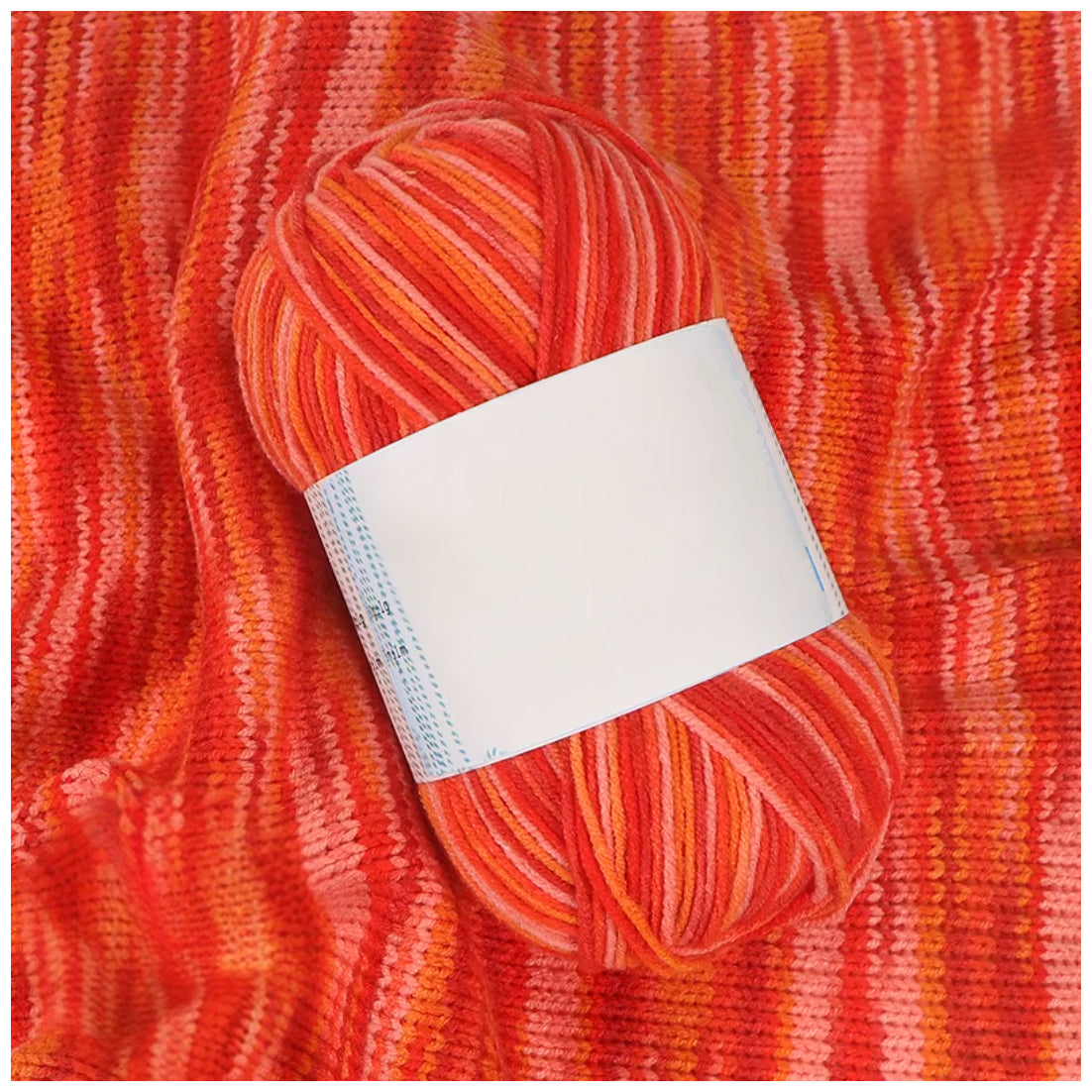 Soft Acrylic Variegated Baby Yarn – Fingering Weight for Knitting & Crochet, 50g/1.76oz 191 yards